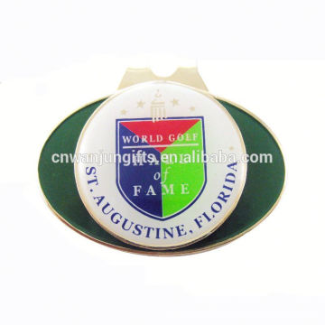 Souvenir Emaille magnetischen Golf Ball Marker Hut Clip